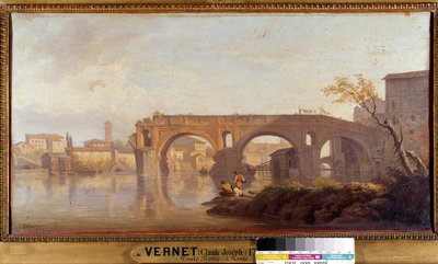 Le Ponte Rotto à Rome - Claude Joseph Vernet