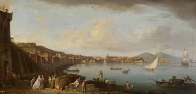 Naples, vue de la baie depuis le sud, c.1742 - Claude Joseph Vernet
