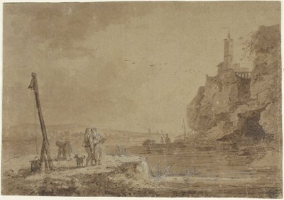 Petit port sous les falaises - Claude Joseph Vernet