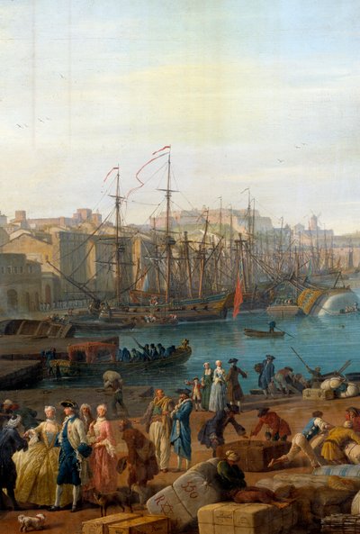 Le port de Marseille au XVIIIe siècle (détail) - Claude Joseph Vernet