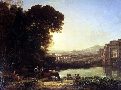 Bovins et chèvres buvant près d