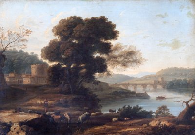 Paysage pastoral avec le Ponte Molle, Rome - Claude Lorrain (1600 82)