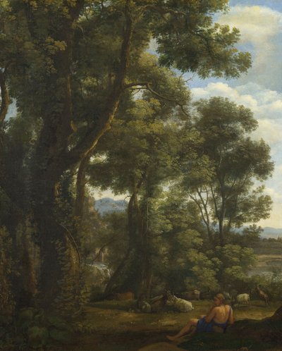 Paysage avec chevrier et chèvres - Claude Lorrain
