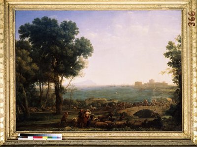 Scène de bataille sur un pont - Claude  Lorrain