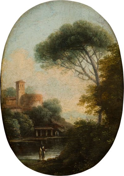 Paysage lacustre boisé, c.1620-82 - Claude  Lorrain