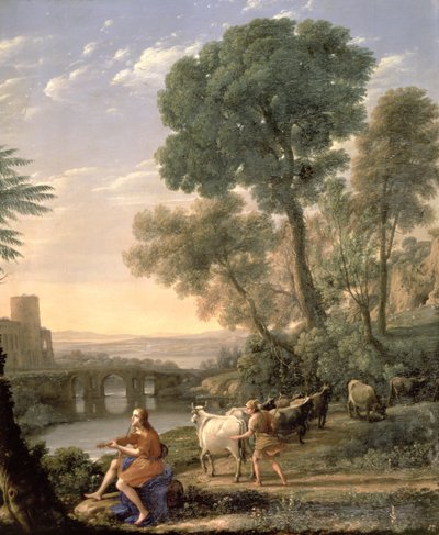 Paysage avec Apollon gardant les troupeaux d