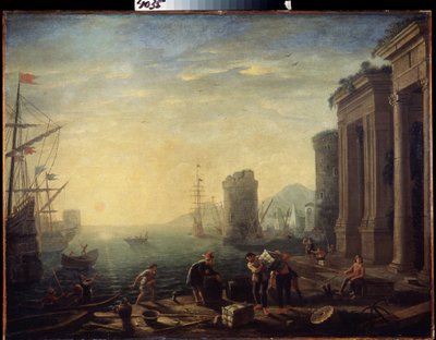 Matin dans le port - Claude  Lorrain
