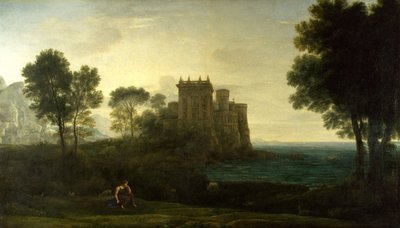 Paysage avec Psyché devant le palais de Cupidon ou le palais enchanté - Claude Lorrain