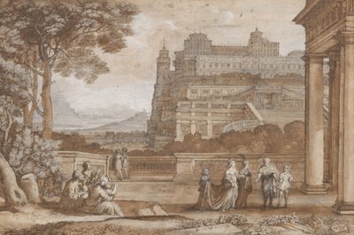 La Reine Esther approchant le palais d