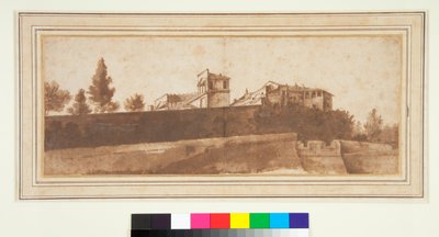 Vue du Belvédère et des fortifications du Vatican - Claude Lorrain