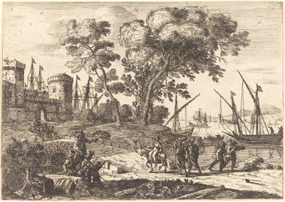 Scène côtière avec un artiste (Le dessinateur) - Claude Lorrain
