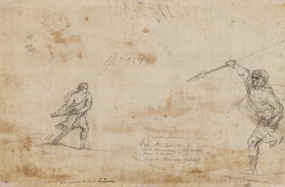 David et Goliath verso, vers 1645 - Claude Lorrain