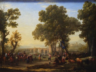 French: La Fête villageoise Village Fête - Claude Lorrain