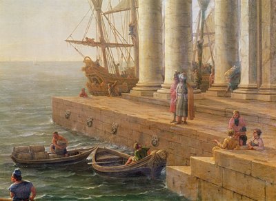 Scène de port, détail de 