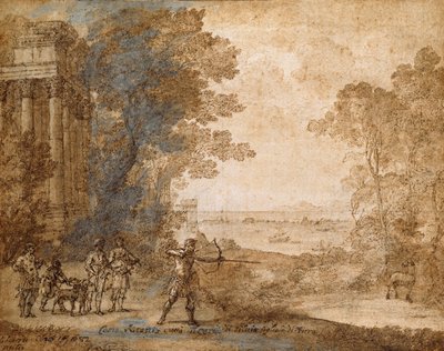 Paysage avec Ascagne tirant sur le cerf de Sylvia, 1680-1682 - Claude Lorrain