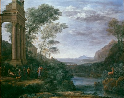 Paysage avec Ascagne tirant sur le cerf de Sylvia, 1681-1682 - Claude Lorrain