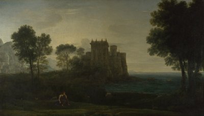 Paysage avec Psyché devant le palais de Cupidon Le Château Enchanté, 1664 - Claude Lorrain