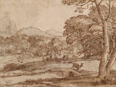 Paysage avec un troupeau de cerfs, 1666 - Claude Lorrain