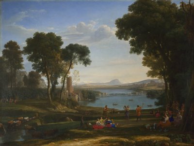 Paysage avec le mariage d