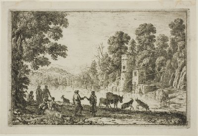 La danse sur la rive - Claude Lorrain