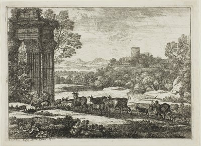 Le troupeau rentrant par temps orageux - Claude Lorrain