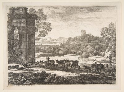 Le troupeau rentrant par temps orageux, 1651 - Claude Lorrain