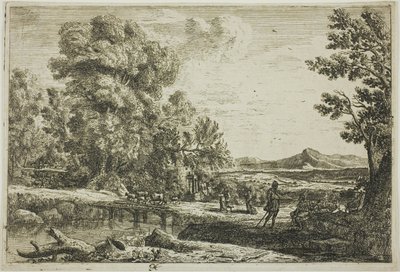 Le Pont en bois (Rebecca et Éliézer) - Claude Lorrain