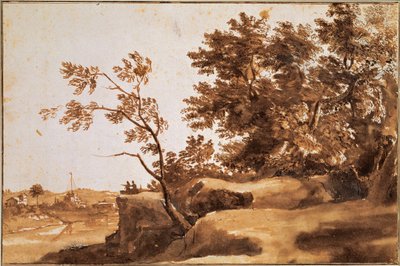 Paysage du Tibre avec le château Sant