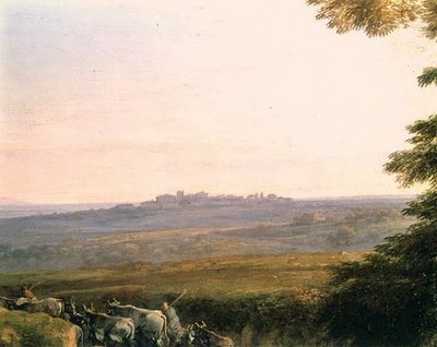 Paysage avec vachers (détail) - Claude Lorrain