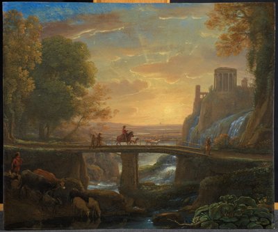 Paysage avec vue imaginaire de Tivoli, 1642 - Claude Lorrain