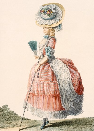 Robe de promenade pour dames, gravée par Dupin, planche de 