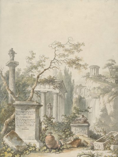 Conception pour un Frontispice, 1782 - Claude Louis Chatelet