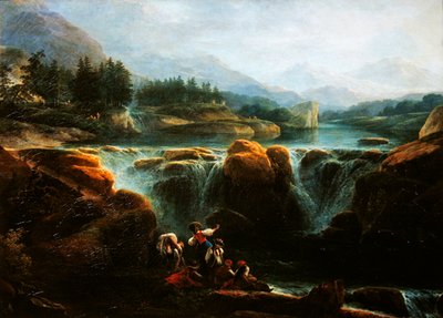 Paysage suisse, vers 1790-94 - Claude Louis Chatelet