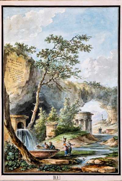 Page de titre avec jardin, de 