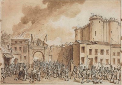 La prise de la Bastille le 14 juillet 1789 - Claude Louis Desrais