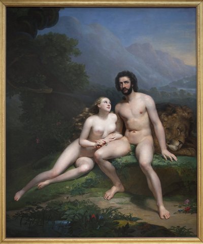 Adam et Ève - Claude Marie Dubufe