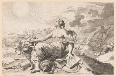 Allégorie sur la paix - Claude Mellan