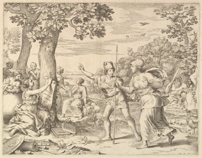 Allégorie sur le bon gouvernement en France, 1685 - Claude Mellan