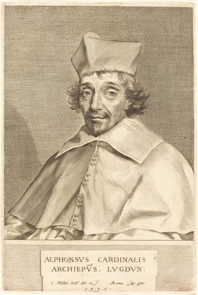 Alphonse du Plessis Richelieu, Cardinal de Lyon - Claude Mellan