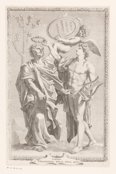 Apollon couronne Publius Vergilius Maro - Claude Mellan
