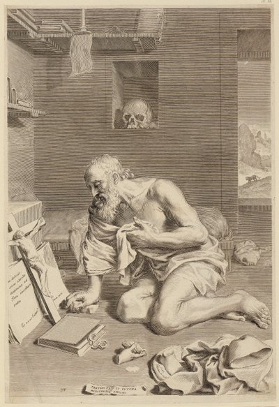 Saint Jérôme pénitent - Claude Mellan