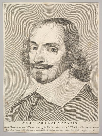 Cardinal Jules Mazarin - Claude Mellan