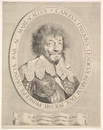 Charles I de Créquy, duc de Lesdiguières, 1633 - Claude Mellan