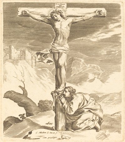 Le Christ en croix - Claude Mellan