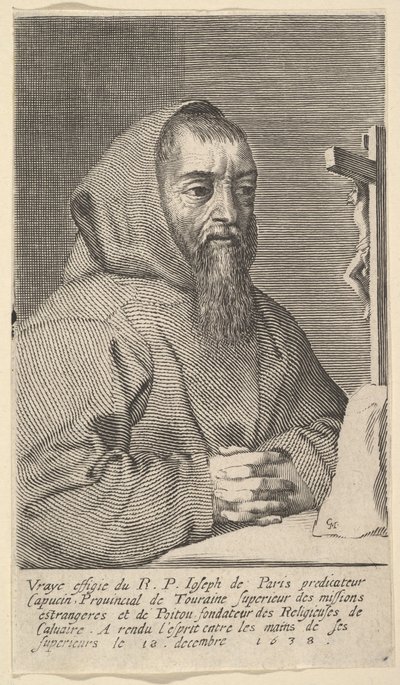 François Le Clerc Du Tremblay, dit le Père Joseph, 1638 - Claude Mellan