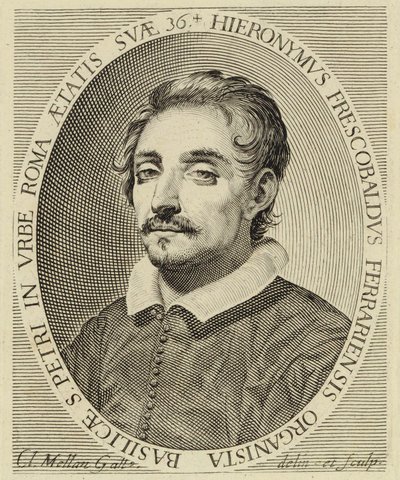 Girolamo Frescobaldi (1583-1643), gravure de Claude Mellan (1619). - Claude Mellan