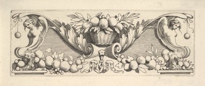 Bandeau : Panier de fruits - Claude Mellan
