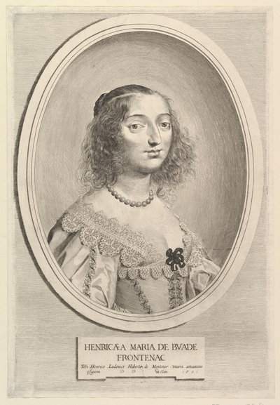 Henriette-Marie de Buade-Frontenac - Claude Mellan