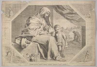 Sainte Famille - Claude Mellan