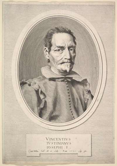 Portrait de Vicenzo Giustiniani, 1631 - Claude Mellan